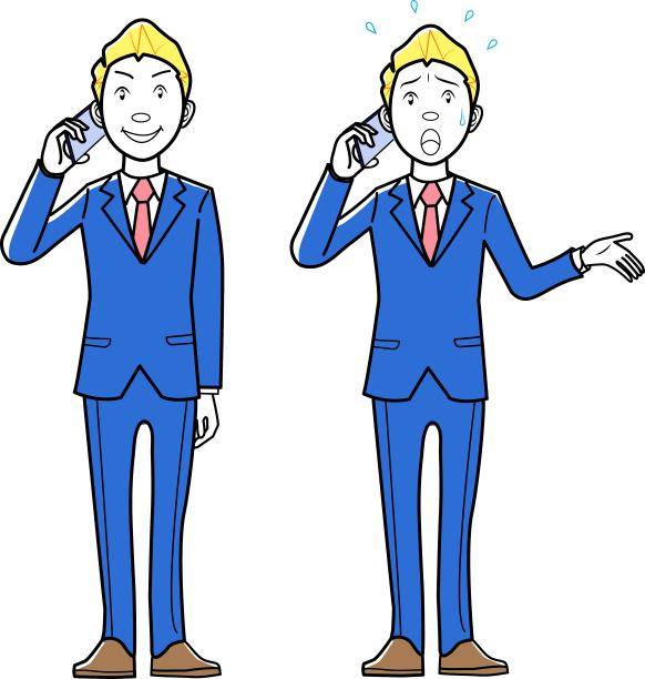 商人和女商人打电话图片下载