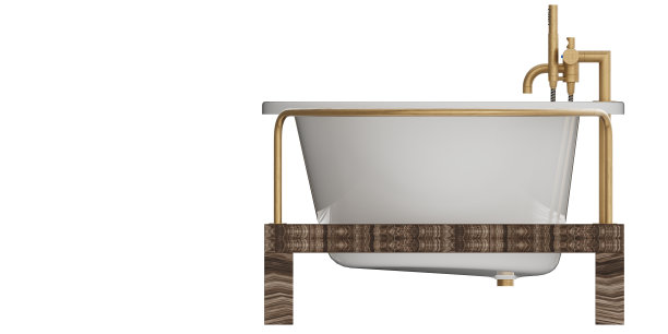 浴室家具概念，浴缸图片下载