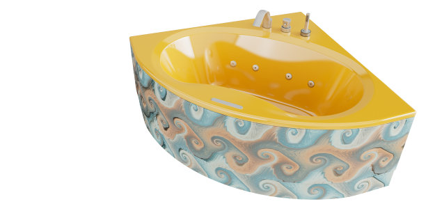 浴室家具概念，浴缸图片下载