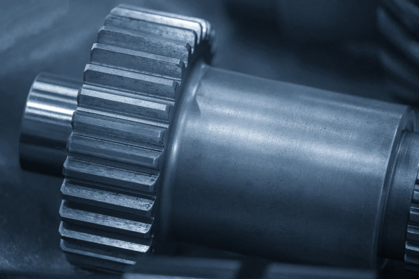 传动齿轮零件特写镜头。图片下载