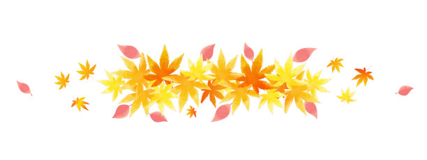 枫叶的背景插图，形象的秋天图片下载