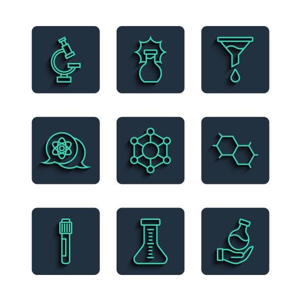 设置直线试管漏斗或过滤器分子图片下载