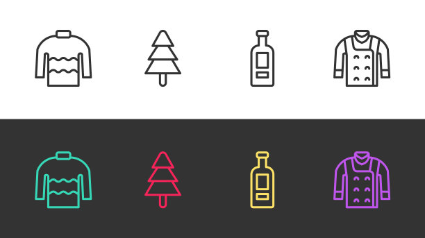 套线毛衣树瓶伏特加和上图片下载