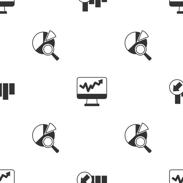 用图表和图形设置财务增长监视器图片下载