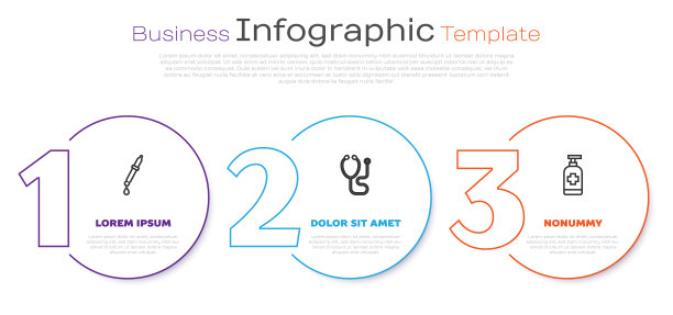 设置行吸管听诊器和抗菌剂图片下载