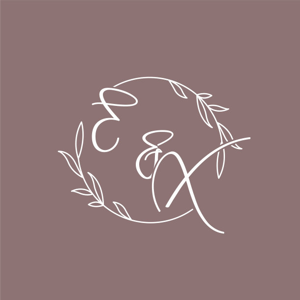 前任婚礼首字母组合标志的想法图片下载