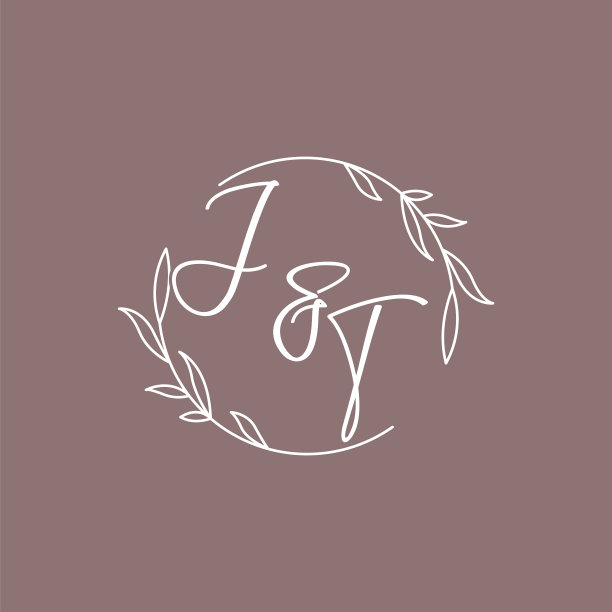 Jt婚礼首字母组合logo创意图片下载