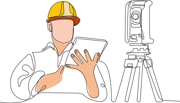 戴头盔使用平板电脑的白人工人图片下载