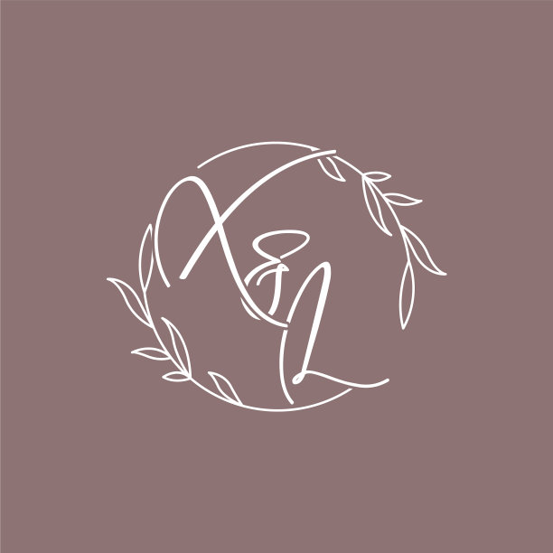 Xl婚礼首字母字母组合标志的想法图片下载