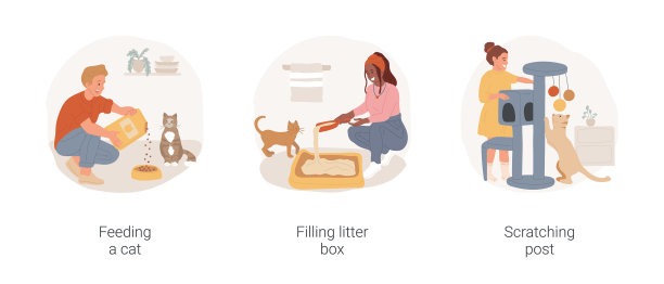 猫主人例行孤立卡通图片下载