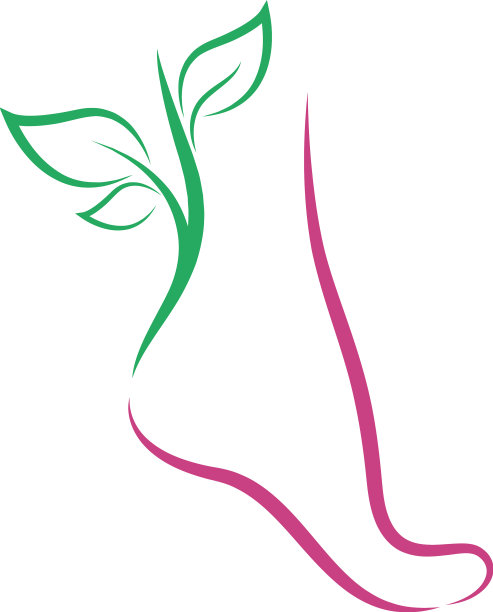 人的脚图标标志设计图片下载