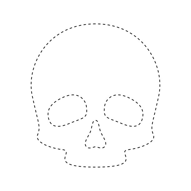 儿童头骨追踪工作表图片下载