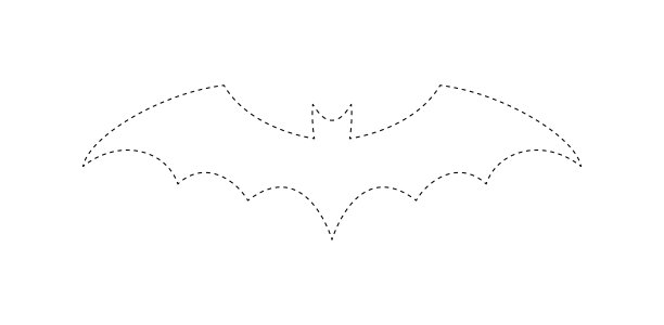 儿童追踪蝙蝠工作表图片下载