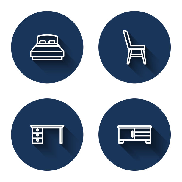 设置线大床椅办公桌和电视桌图片下载