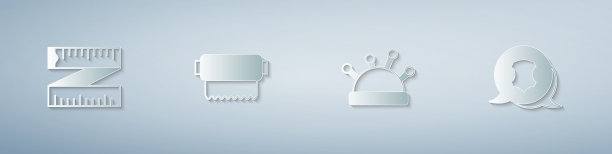 设定卷尺测量织物滚针床图片下载