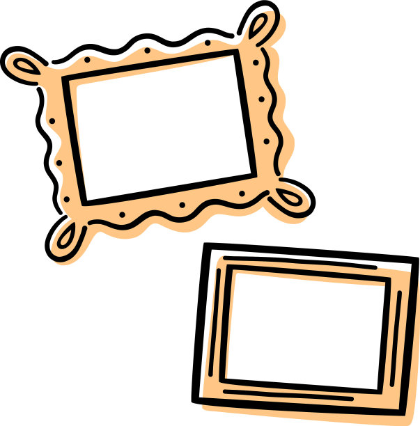 风格化的相框图标法棍相框图片下载
