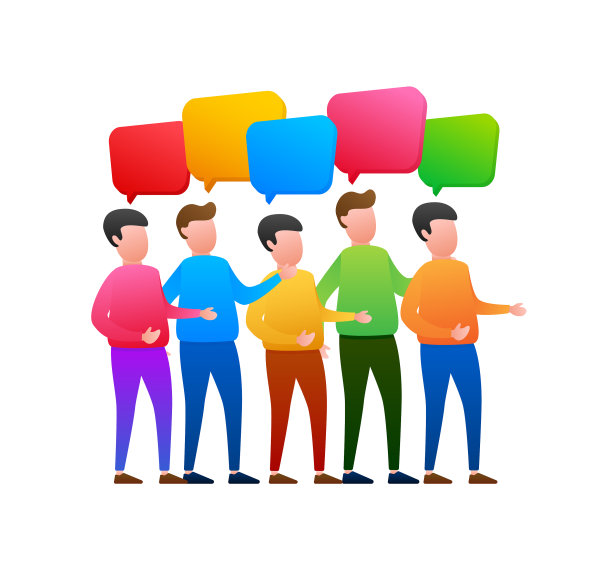人们交流，问问题图片下载