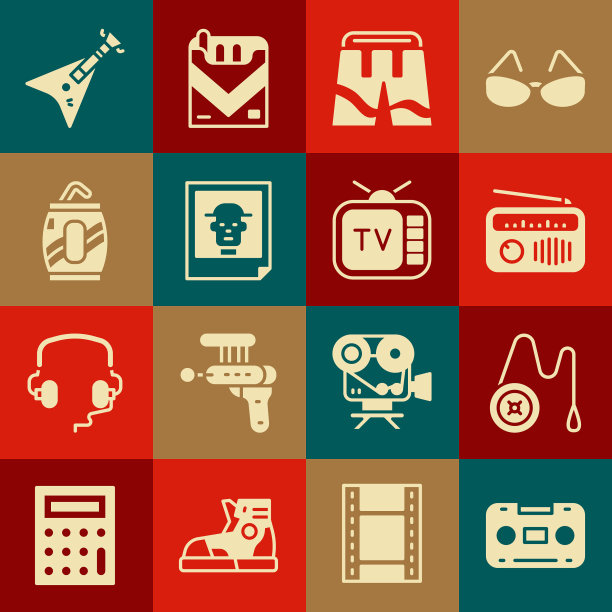 设置复古音频盒式磁带溜溜球玩具收音机图片下载