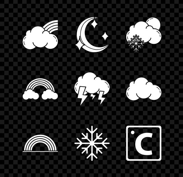 虹与云，月与星，云图片下载