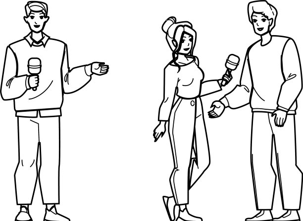 记者采访图片下载