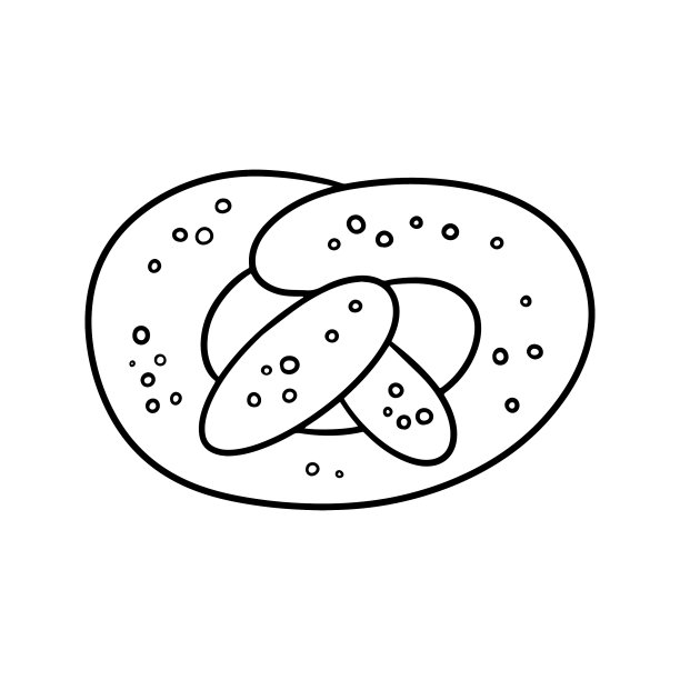 单色图片美味的糕点椒盐卷饼图片下载