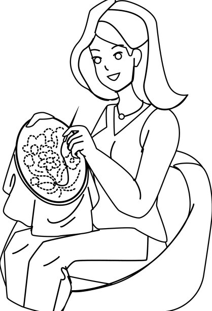 刺绣的爱好图片下载