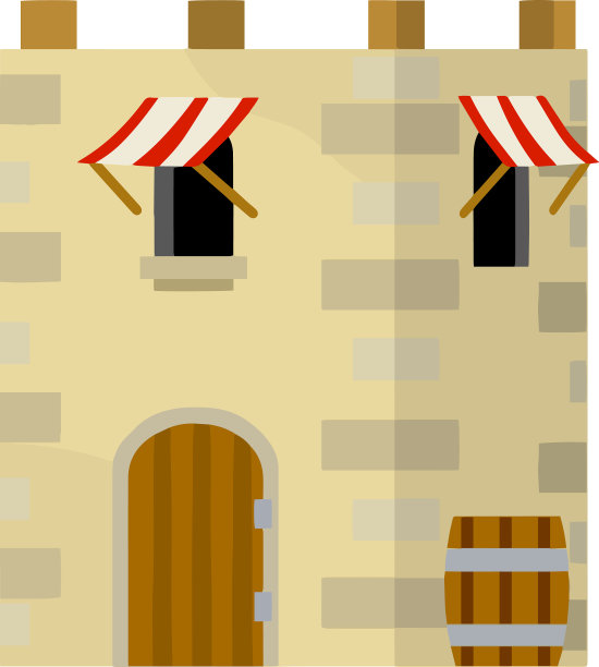 阿拉伯房子中世纪石砌建筑图片下载
