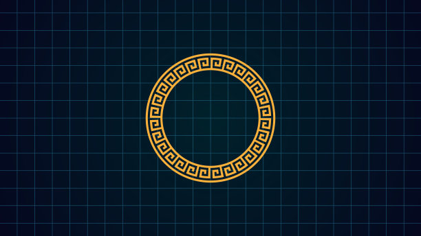 希腊蜿蜒图案背景插图抽象背景。图片下载