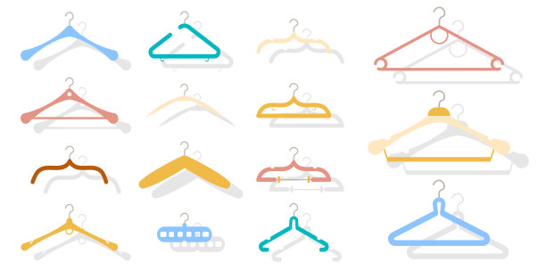 衣柜时装衣架平面衣架图片下载