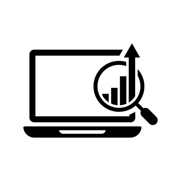 营销，趋势，分析，报告图标。黑色的矢量图形。图片下载