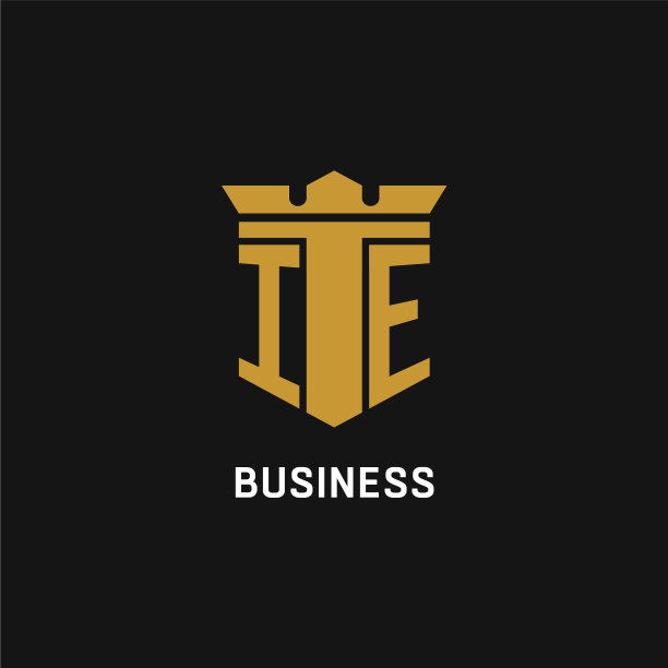 Ie初始标志与盾和皇冠风格图片下载