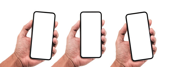 类似于iphone 13的智能手机，为Infographic全球商业营销计划提供了白屏，模拟模型类似于iphone孤立的ai数字投资经济背景- Clipping Path股票照片图片下载