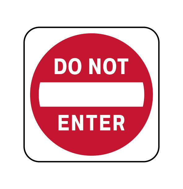 签名“请勿进入”。红色矢量警告图标。街道标志禁止进入。图片下载