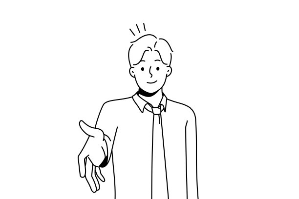 微笑的商人伸出手来握手图片下载