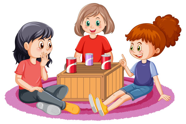 孩子们喝着白色背景的苏打水图片下载