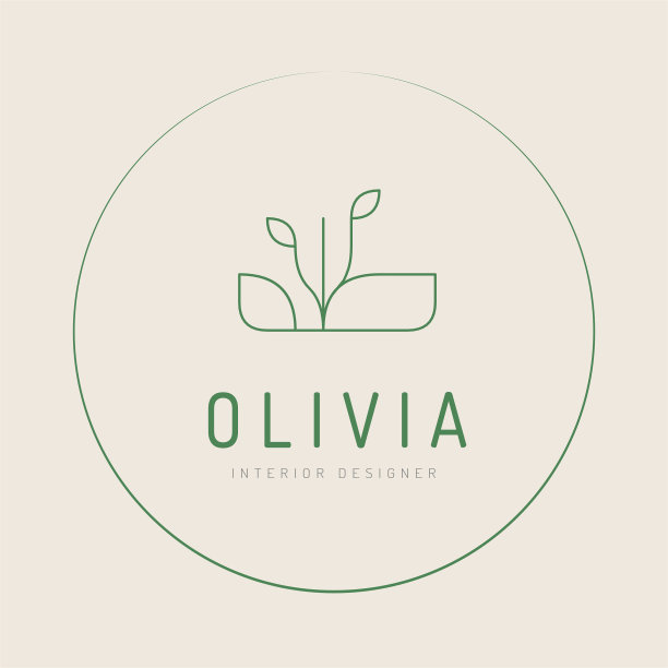 简约室内设计标志图片下载