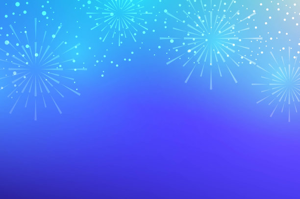 喜庆的蓝色烟火灯光庆典的夜光背景图片下载