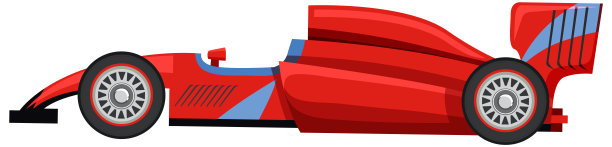 孤立的红色赛车图片下载