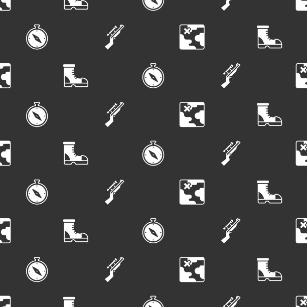 设置非洲狩猎地图猎人靴子指南针和图片下载