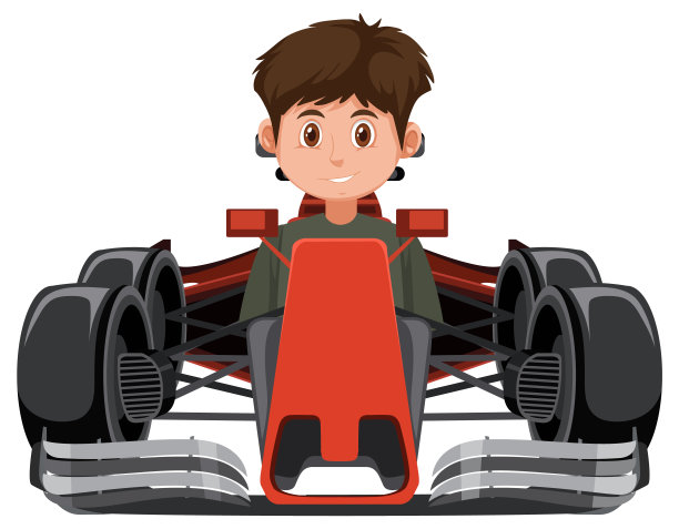 一个开一级方程式赛车的人图片下载