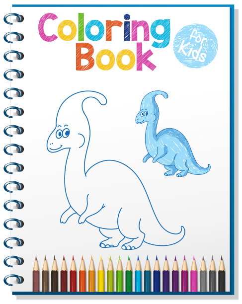 儿童填色书工作表图片下载