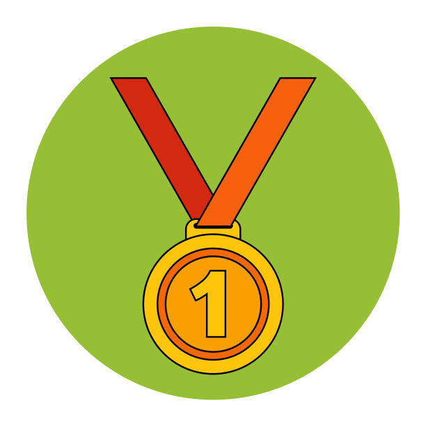 第一名是金牌，红丝带图片下载