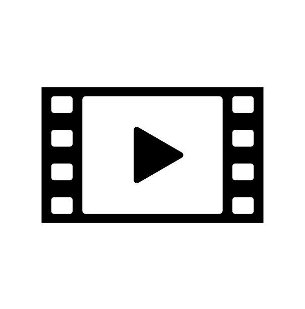 电影框架图标。电影符号、录像或观看。图片下载