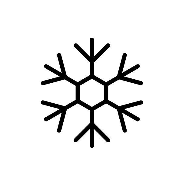 雪花图标。新年和圣诞节的属性。天气元素。图片下载