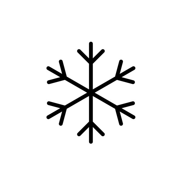 雪花图标。新年和圣诞节的属性。天气元素。图片下载