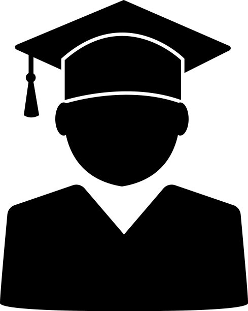 男毕业生在毕业帽学生与图片下载