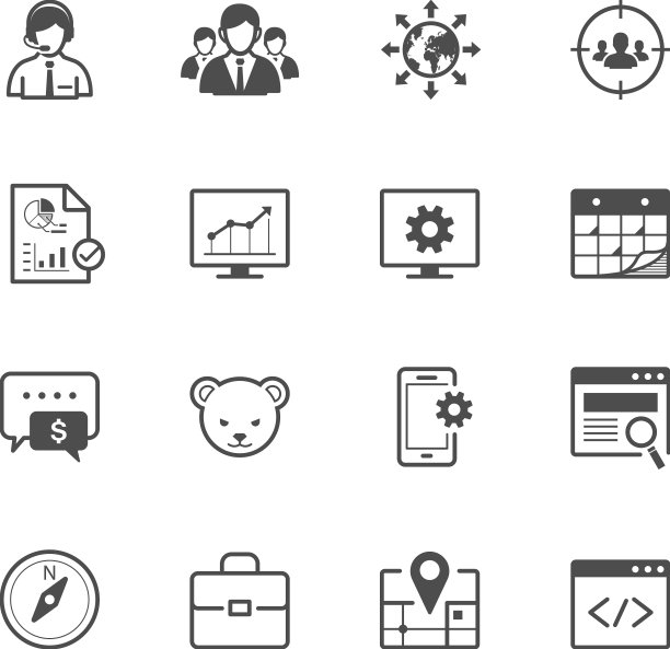 Seo和开发图标图片下载