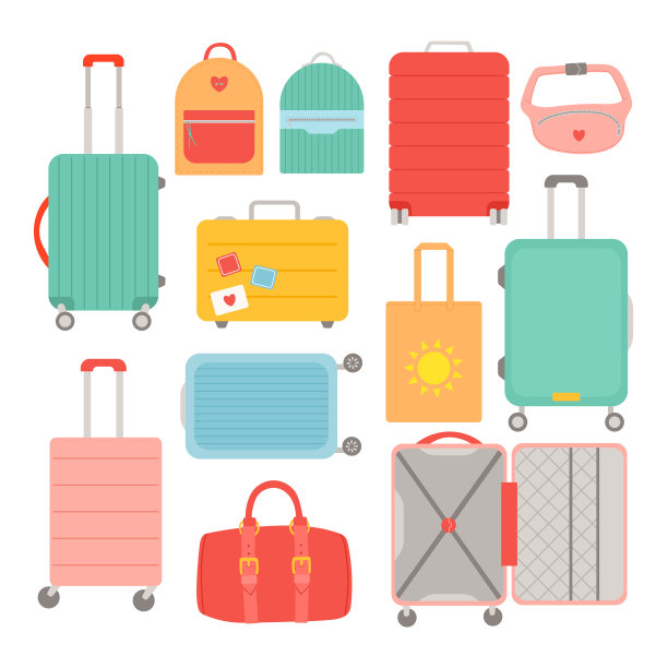 夏日旅行套装旅行袋图片下载