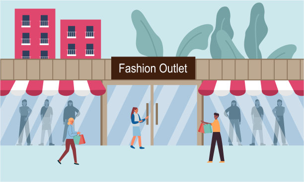 时尚outlet购物中心或购物中心的人图片下载