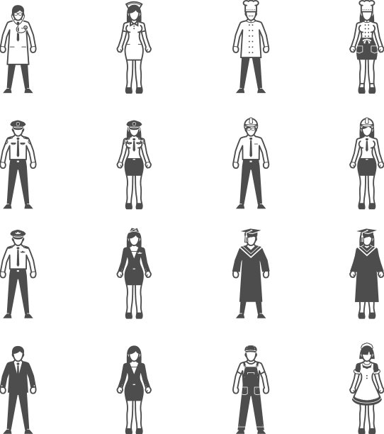 人物和职业图标设置图片下载